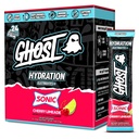GHOST Hydratační balíčky, Sonic Cherry Limeade, 24 Sticks, Electrolyte Powder - Nápoj Mix s hořčík, draslík, vápník, vitamín C - Vegan Friendly, bez sóji, cukr a gluten