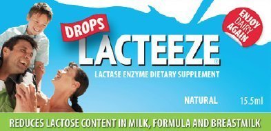 Lactase Enzyme Lacteeze Kapky 15.5 ml Liquid by Gelda Scientific by Gelda Scientific
