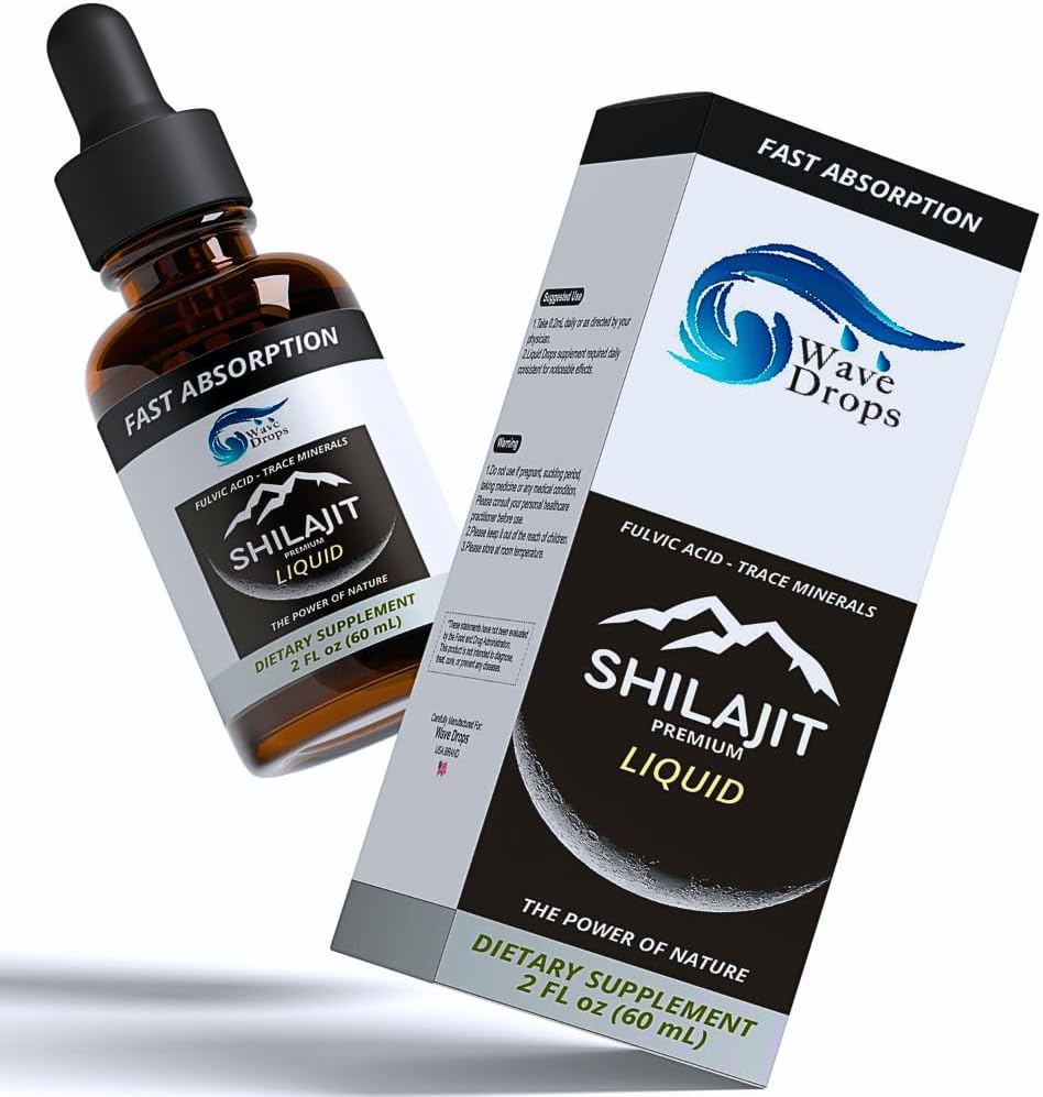 Čistá Shilajit Resin kapalné 124; High potency, Authentic, Natural CLAS124; pro Detox Cleanse Imunitary Support Brain Booster a Energy CLAS124; Obsahuje Fulvic kyselé minerály 124; 2 Fl Oz