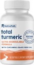 NativePath Kurkumin s černým semenným olejem - Advanced Antioxidant & Joint Support Supplementary - Premium Turmeric Softgels with Enhanced High Absorption, Non- GMO & Gluten- Free, 60 Softgels