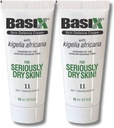 Basix Skin Defence Opravy krém (Twin Pack) Kigelia africká klobása Tree Soothes Eczema Psoriasis Dermatitis Acne přírodní složky pro suché ltchy kůže Lemon zázvor Plum Rosemary Vitamin E Rose Aloe