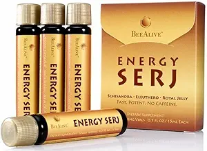 Energy SERJ se Schisandra, Eleuthero a Royal Jelly pro No Caffeine Energy Boost