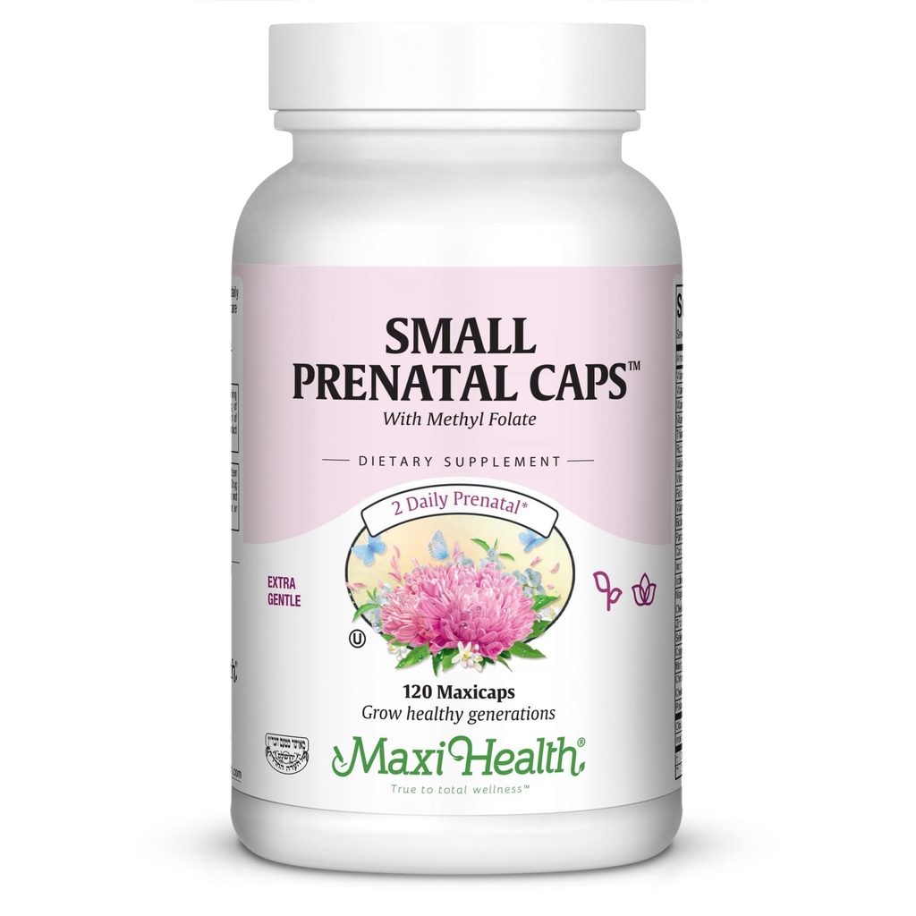 Maxi malé prenatální kapsle s methylfolátem 120 ct