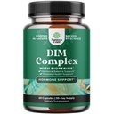 Pure DIM doplněk pro muže s bioperínou - DIM Estrogen blokáda pro muže pro rovnováhu hormonů a prostaty zdraví - Diindolylmethan Testosteron Complex s brokolicovou floretou - 60 Kapsle