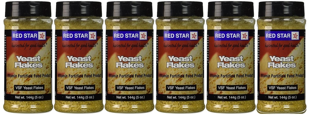 Red Star Nutritional Yeast - VSF Mini Flake -- 5 oz Each (Balení po 6)