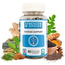 Síla a koření - Podpora štítné žlázy, Jod dodatek s Maca Root, Sea Kelp, Brazílie Ořechy a Ashwagandha, 60 Kapsle