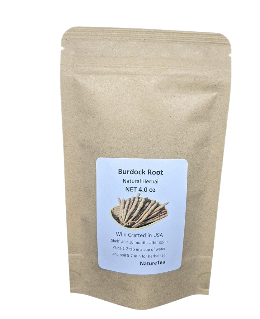 Burdock Root - Arctium lappa pražené Loose Burdock Root Cut 100% z přírody (4 oz)