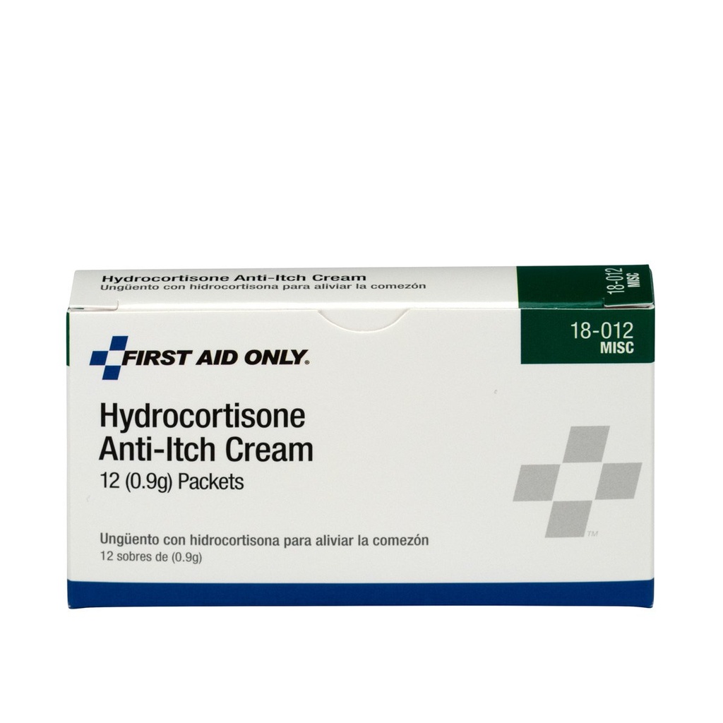 Pouze první pomoc 18- 012 Hydrokortizon Cream Packets, 12 Počet