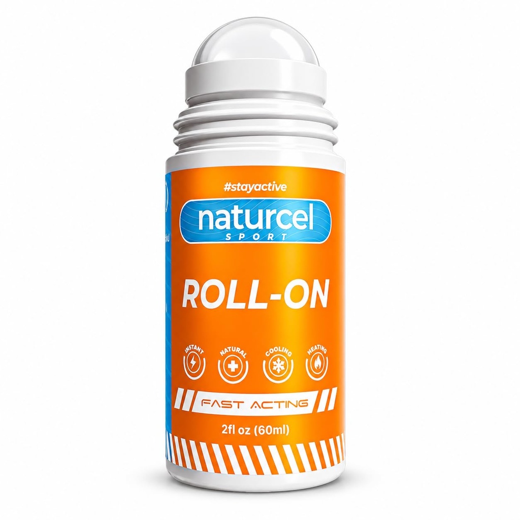 Sport Roll- On, 2FL OZ, Topical Reliever pro šipky a pánve svalů a klouby, Chlazení, Rychlé hraní, Mess Free Massage Roller, Barevné