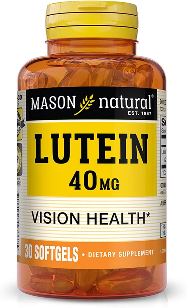MASON NATURAL Lutein 40 Mg Ultra síla měkké gely - 30 Ea