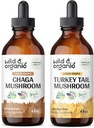Wild & Organic Chaga Houba Tinktura 4 fl oz & Turecko Tail Houba Tinktura 4 fl oz