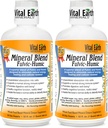 Vital Earth Minerály Fulvic Humic Mineral Blend Liquid 2-Pack - Fulvic Acid dodatek s 70 + Stopy Minerály, Elektrolyty pro obnovu, Balance & Energy, 32 Oz Ea + 1 Oz Cup Ea
