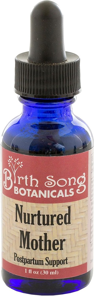 Narození Song Botanicals vychovaná matka poporodní po porodu tinktura, bylina, 1oz láhev