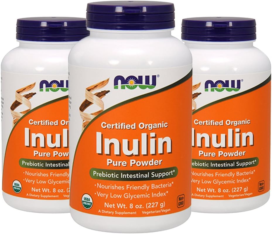 NEW Foods Inulin (Certified Organic) - 8 oz (balení po 3)