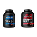 MuscleTech Creatine Monohydrát Powder Cell- Tech Creatine Powder & n Powder Nitro- Tech Whey Protein Isolate & Peptides Isolate 124; Mléčná čokoláda, 4 libry (balení po 1), 40 Služeb