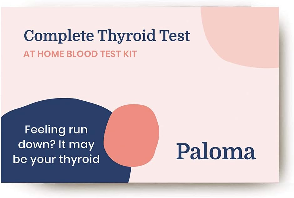 Kompletní domácí test štítné žlázy 124; Přesný a komplexní test 124; TSH, Volný T3, Volný T4, TPO protilátky 124; Bezbolestný prst Prick 124; Rychlý a snadný test 124; od odborníků na hypotyreózu