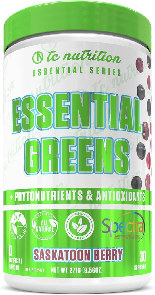 Základní zeleně Powder 124; Optimalizace zdraví + Energy CLANE124; Spectra, Organic Matcha, Spirulina, More CLANE124; Probiotika & Digestion Support, Antioxidanty CLANE124; Stevia Sweeced, Saskatoon Berry, 30 Serv, Non-GMO, Vegan
