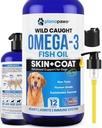 Omega 3 Fish Oil pro psy - Lepší než losos olej - Dog Fish Oil Dodatek ke snížení vypouštění & Svědění - Podporuje spojky, mozek, a srdce zdraví - Kůže a coat dodatek - Tekutý rybí olej