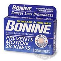 Bonine žvýkací tablety pro pohybovou nemoc 50100187 16 pk