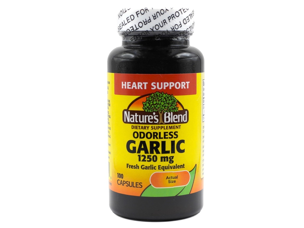 Nature 's Blend Odorless Česnek 1 250 mg 100 Caps