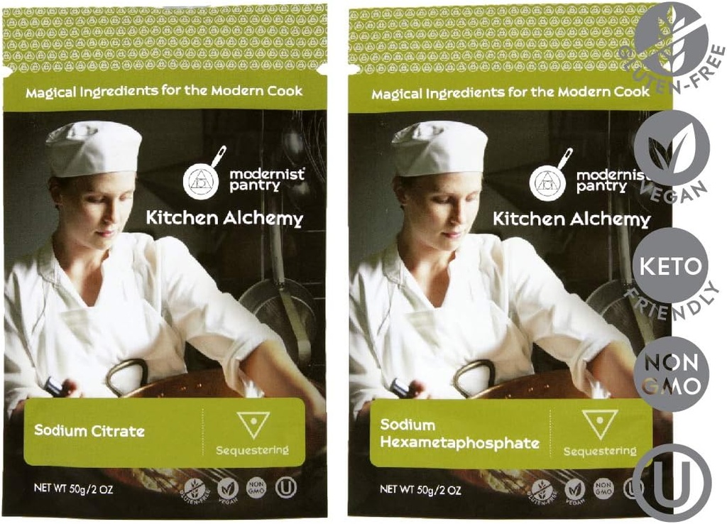 Citrát sodný + Hexametafosfát sodný Hodnota balení Non- GMO Vegan OU Kosher Certified - 100g / 4oz