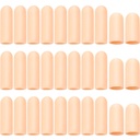 Frienda 30 Kusy Gel Finger Protector Cots Silicone Cap Sleeves pro Finger Cracking Trigger Support (meruňka)