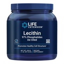 Life Extension Lecithin, Podporuje zdravé buněčné struktury a funkce v mozku, gluten zdarma, non-GMO, Vegetariánské, 454 Grams