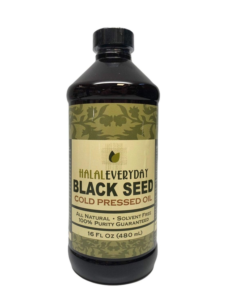 Pure Black Seed Oil - 16 OZ - 100% čisté a studené lisované černé semeno - Non- GMO a Vegan - Nigella Sativa