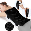 REVIX Extra velké ledové balení pro záda, 13 "x 21" opakovaně použitelný Gel Cold Pack Wrap pro Full Back, Hip, a Leg Relief, XXL Cold Compress pro svalovou bolest, únava, a každodenní zotavení, černá