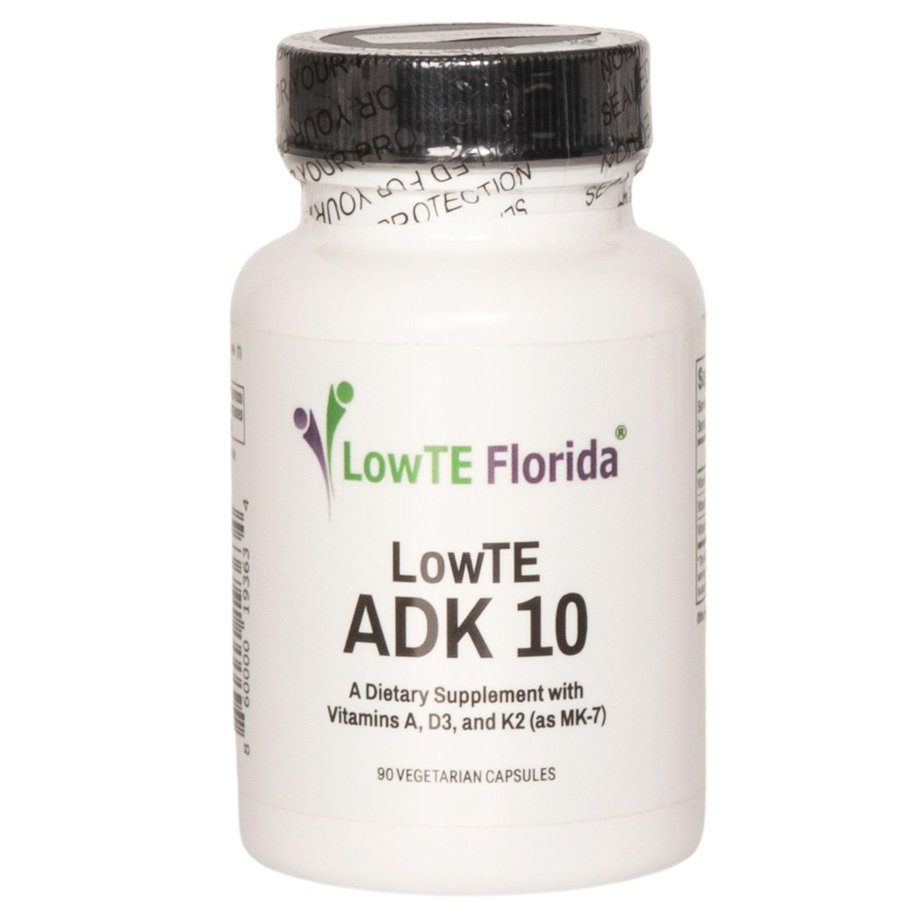 ADK 10- 90 Kapsle I Vitamin D3 K2 & A, Multivitamin dodatek pro silnější kosti, zuby & srdce * a normální krevní tlak *, Vysoká potence Vitamin ADK s Vitamin D3 10.000 iu