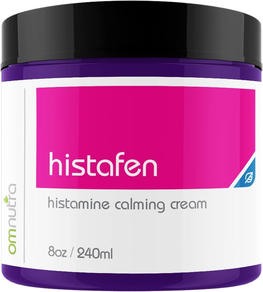 Histafen Antihistamin Itch Calming Cream - 8oz 240ml Anti Itch Cream Extra Strength Intensive Hojení Lotion pro dospělé děti s nízkým diamin Oxidáza Dao enzym Mast buňky Aktivační syndrom