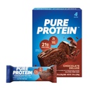 Čisté proteinové bary, vysoký protein, výživné svačiny na podporu energie, nízký cukr, gluten zdarma, čokoláda Deluxe, 1.76 oz., Balení 4