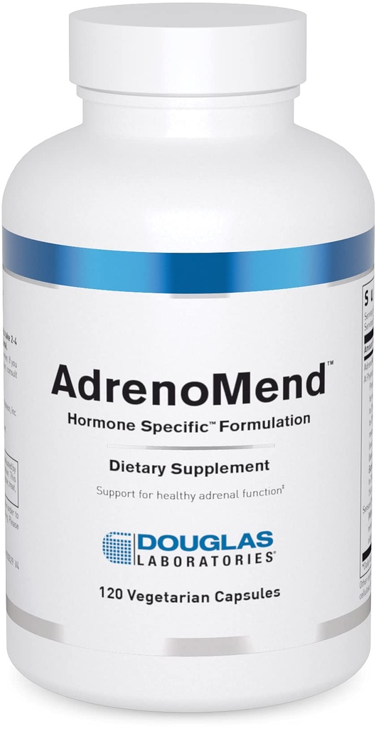 Douglas Laboratories AdrenoMend - Rhoddiola Herbal Supplement - Podpora nadledvin - S Ashwagandha, Bacopa Monnieri, & Ostatní Adaptogeny - Non- GMO - 120 Vegetariánské kapsle