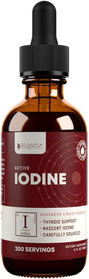 Aktivní jód - Nascentní jódové kapky - Liquid Delivery for Better Absorption - Podporuje zdravou energii, vitalitu a hladinu jódu