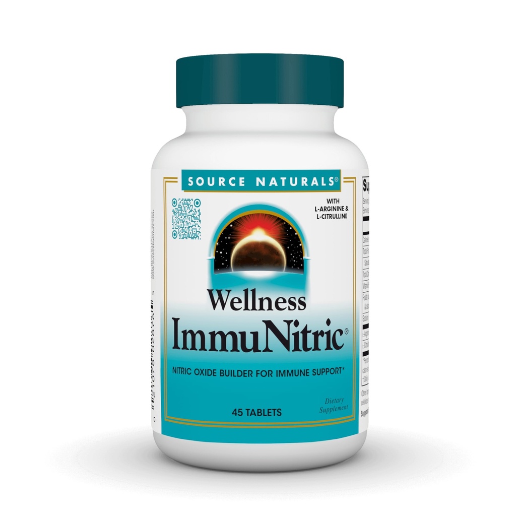 Zdroj Naturals Wellness Immunitric, Nitric Oxide Builder for Immunication System Support *, s L- Arginin & L- Citruline - 45 Tablety