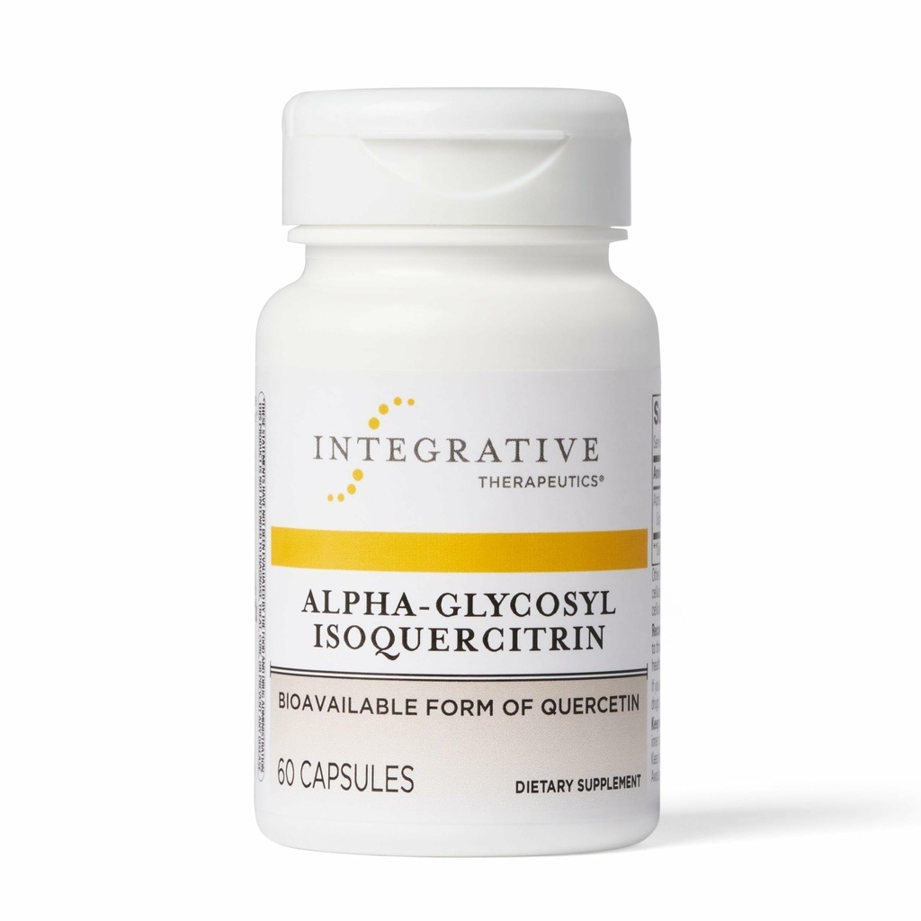 Integrační terapie Alpha- Glycosyl Isoquercitrin - Quercetin dodatek pro buněčné zdraví a antioxidační Pathway Support * - Podporuje integritu buněk * - Vegan & Dairy- Free - 60 Počet (60 Služeb)