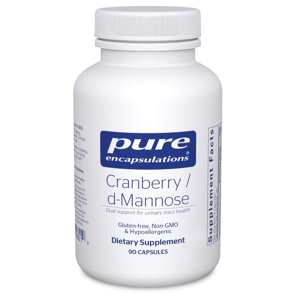 Čisté Enkapsulace Cranberry D- Mannose - Podporuje močové trakt zdraví * - s brusinkovým ovocem Solids - Vegan & Non-GMO dietní dodatek - 90 Kapsle