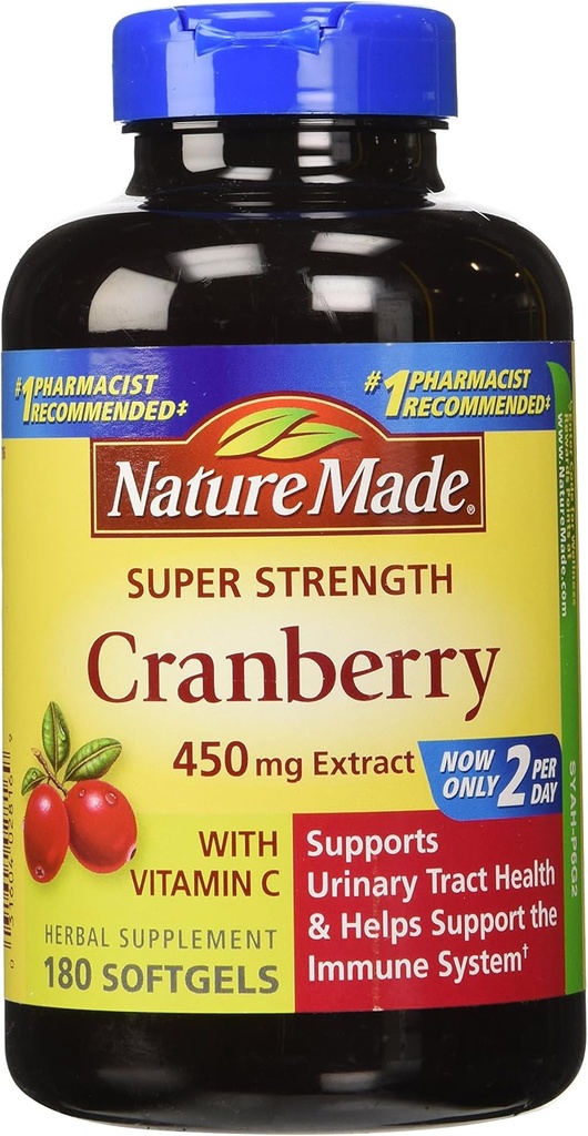 Příroda Made Cranberry 450mg Extract 180 Softgels