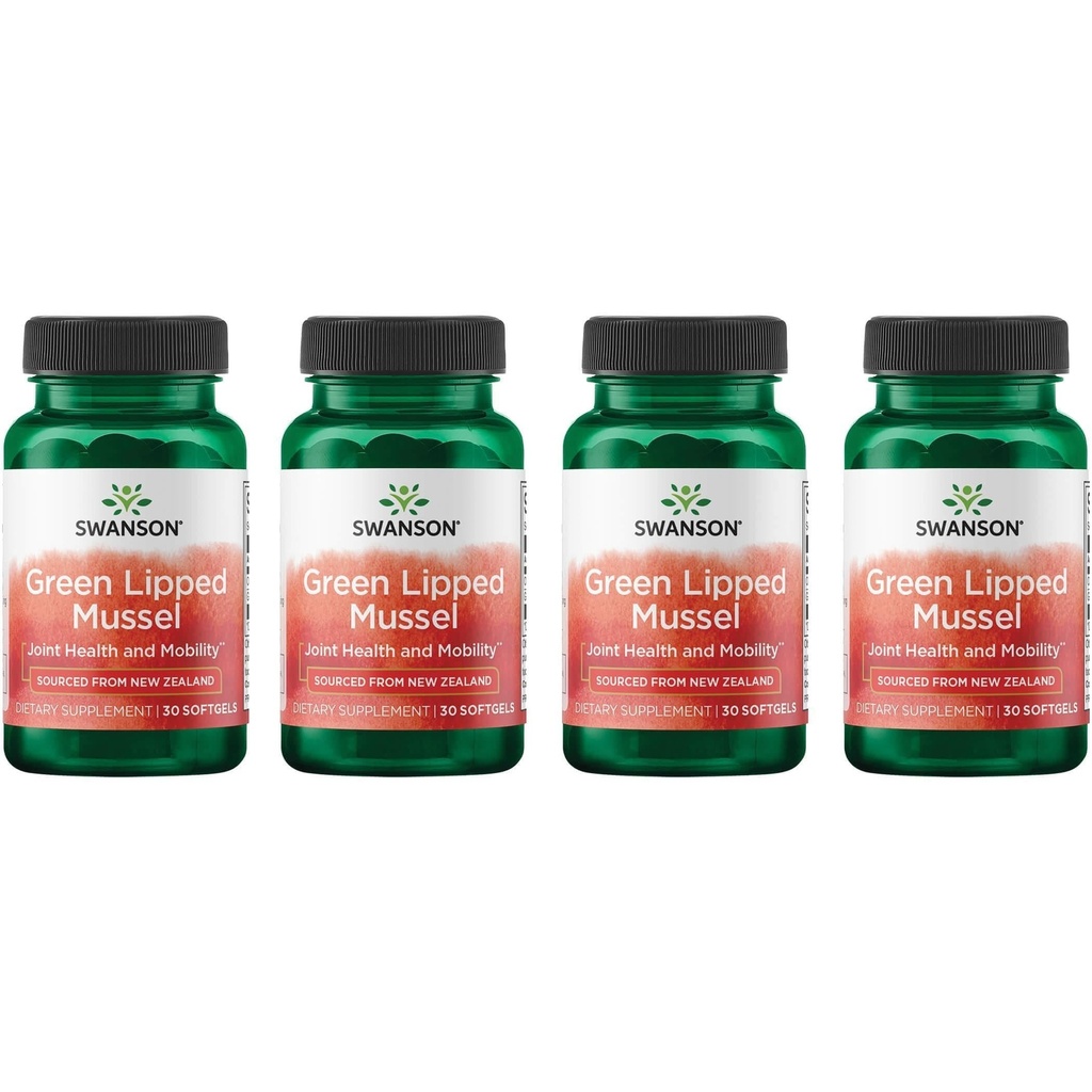Swanson Nový Zéland Zelená Lipped Mussel Oil 30 Sgels (4 balení)
