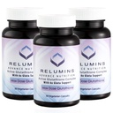Relumins Advance White Active Glutathione Complex - maximální dávka 900mg Glutathione s 6X zesilovači, ALA & NAC - Anti- Aging Skin Brighting Supplement - 60 Caps x 3 Lahve