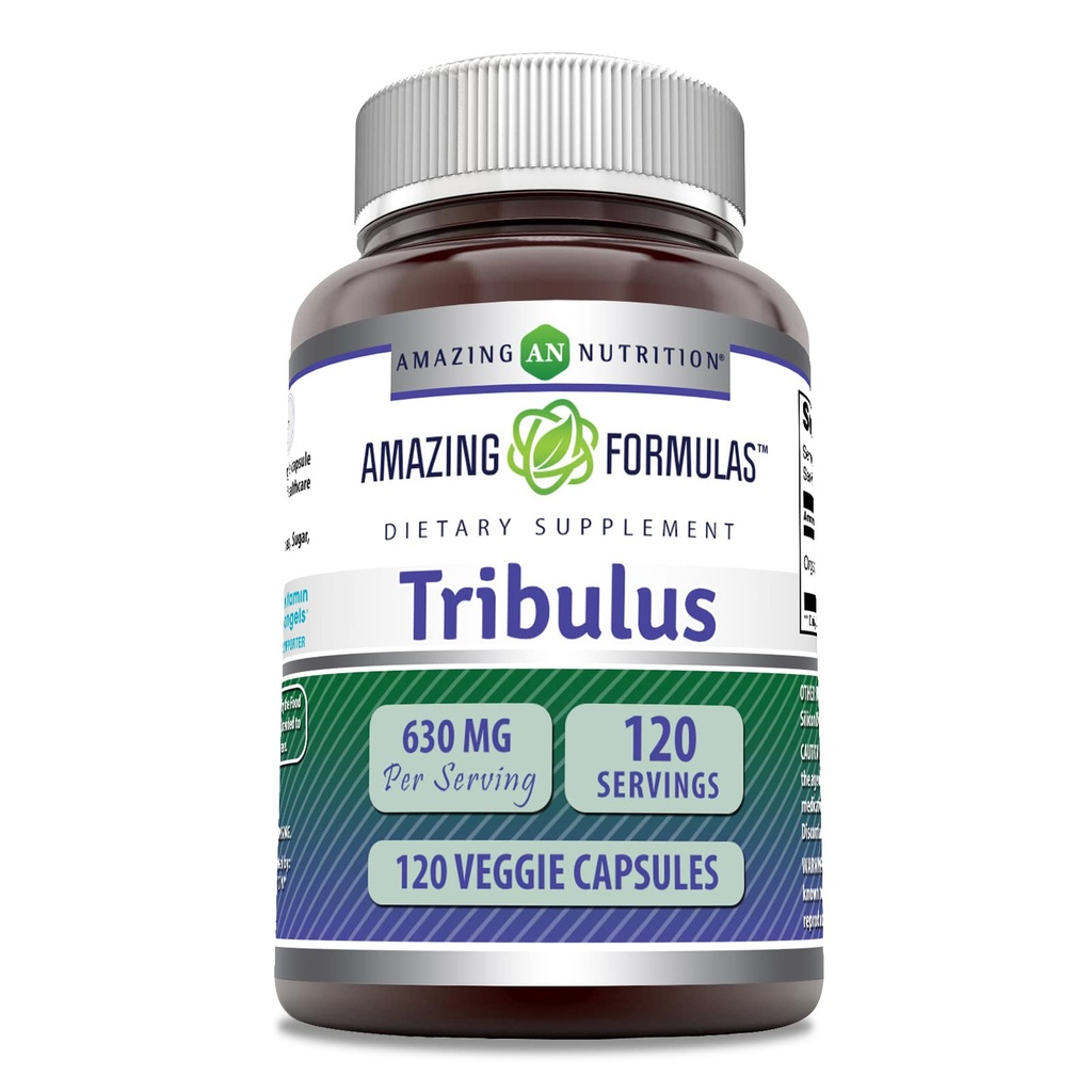 Amazing Applicas Organic Tribulus Terrestris Extract Supplementary 124; 630 Mg Per Serving Applications 124; 120 Veggie Kapsle 124; Non- GMO Application 124; Gluten- Free Application 124; Made in USA