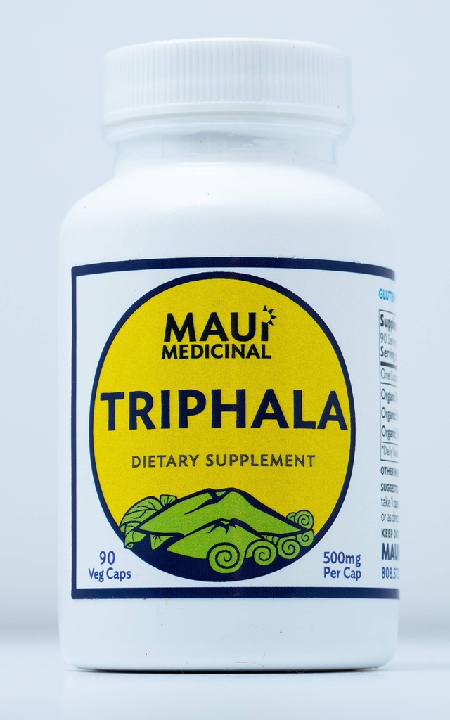 TRIPHALA 90 Veggie Kapsle - 500 mg na kapsli Organic Herbal Formule