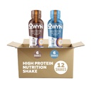 OWYN pouze to, co potřebujete vysoké bílkoviny rostlin na bázi kompletní nutriční Shake, čokoláda & Vanilla Variety Pack, 12 Fl Oz (12 Pack)