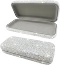 Bling Sunglass Case, Shiny Diamond Sunglass Hard Case Cute Glass Case, Rhinestone Eyeglass Case pro ženy