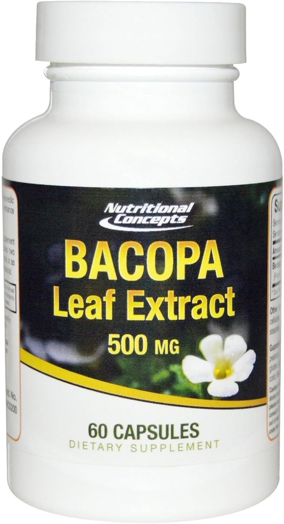 Bacopa Leaf Extract - 500 mg - 60 tobolek
