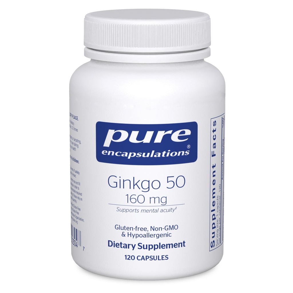 Čisté Enkapsulations Ginkgo 50 160 mg iž