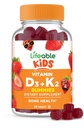 Živé děti Vitamin D3 K2 Gummie 124; 1000iu D3 a K2 100mcg Gum124; Velký Ochutnávání D3 a K2 Doplňky D3 124; pro zdraví a imunitu kostí 124; VIT D3 K2 pro děti 124; 60 Gummies