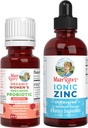 MaryRuth Organics Precision Probiotic Probiotic for Women (Raspberry) & Zinek Kapky 124; Clean Label Project Ověřený ® Gut Health, Imunitní Podpora, & Celkově Wellness 124; Vegan, Non- GMO, Gluten Free