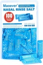 Neti Pot Salt Packets - 100 jednotlivě zabalené Saline Packets pro Nasal Wash 124; Neti Pot Refill Kit CLAS124; Efektivní Nasal zavlažování 124; Sinus Care CLAS124; Nasal Cleansing Solution