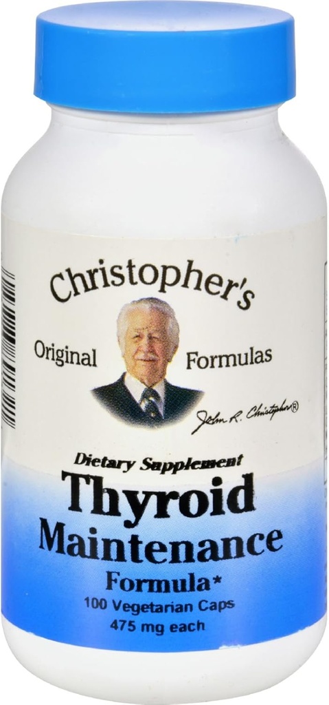 Christopherova údržba štítné žlázy - 485 mg - 100 Vegetariánských tobolek